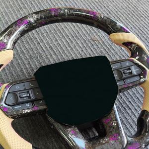 Accessoires de pièces automobiles Volant de bateau Volant en fibre de carbone forgé Personnalisé pour Toyota Yaris - Product Image 4