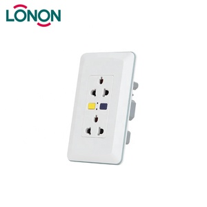 LONDON Mise À La Terre Standard 230 V 10A Tension nominale électrique interrupteur prise gfci prise murale - Product Image 4