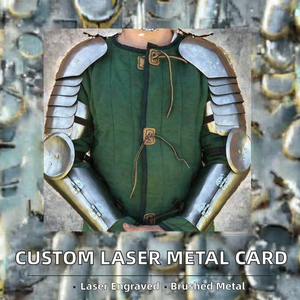 Tarjeta de Metal Pulido Grabada con Láser, con Diseño Personalizado, Letras Redondas, Artículo de Arte y Colección, 1 Color, Nombre, Número y Fecha Únicos - Product Image 2