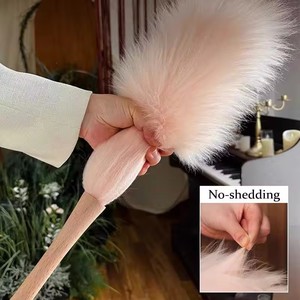 Nettoyage de luxe pour la maison, <span class=keywords><strong>plumeau</strong></span> en vraie laine, dépoussiérage électrostatique, <span class=keywords><strong>plumeau</strong></span> suspendu pour voiture, piano, lampe, meubles - Product Image 5