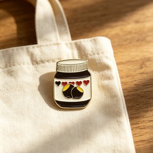 Pin Enamel Stoples Selai Lucu, Bros Hati Cinta dari Paduan Seng, Pin Lapel Makanan Kustom untuk Dekorasi Pakaian & Ransel, Hadiah Valentine - Product Image 5