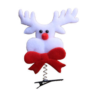 Cute Christmas Santa Snowman Hairpin Girls' Hair Accessories With <b>Bow</b> Jewelry for Hair Decoration Festive Seasons - Product Image 2