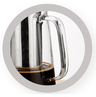 Cafetière goutte à goutte glacée en verre commercial portable de grande taille de 1400ml pour boire