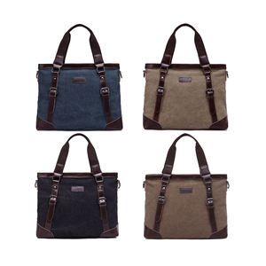 中国供应商笔记本电脑手提包批发阿里巴巴手提包帆布公文包包男士简约商务包 - Product Image 2