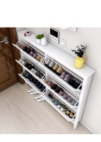 Armoire à chaussures de petite taille pour l'entrée de la maison, seau rabattable, de grande capacité permettant de gagner de l'espace