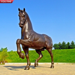YOUFINE - Escultura de Caballo de Bronce Grande, Estatua de Hembra en Postura de Montar, para Decoración de Entrada de Mansión y Propiedad Rural - Product Image 5