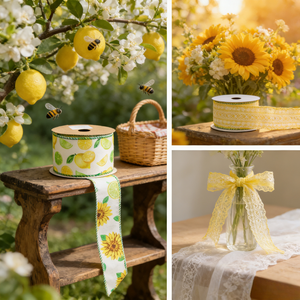 Ruban Grosgrain NAISHI en <span class=keywords><strong>Bobine</strong></span> – Vente en Gros, 10 Yards, 38mm, Motifs Floraux Printaniers, Bord <span class=keywords><strong>Fil</strong></span>é - Product Image 6