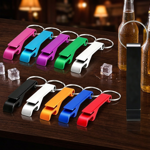 Porte-clés décapsuleur en alliage d'aluminium avec logo personnalisé CCH, cadeau publicitaire promotionnel - Product Image 5