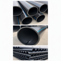 Tuyau d'irrigation agricole en PEHD noir en polyéthylène pour l'installation d'irrigation extérieure des terres agricoles et de l'horticulture (vente en gros)