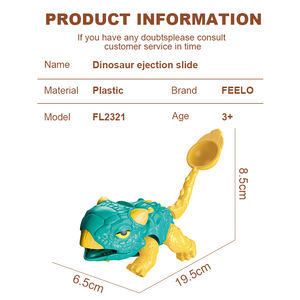 FEELO FL2321 2025 NOUVEAU Ensemble de blocs de construction DIY Scène de construction Blocs de construction pour enfants Catapulte de dinosaures Chute 78 pièces Grands blocs de construction Jouets de puzzle - Product Image 4