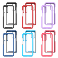Étui de protection intégral transparent à double couche Sundo pour Xiaomi 10T Pro TPU+PC Antichoc Antidérapant Housse de téléphone portable