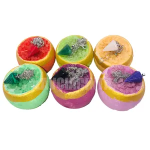 Set regalo di bombe da bagno con etichetta privata all'ingrosso set regalo di lusso con bolle vegane naturali di lusso fizzy surprise toys jewelry set regalo da bagno per bambini biologico