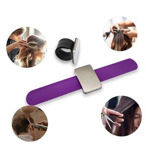 Simple Silicone Magnetic Wrist Band Magnet <b>Clip</b> Needle Suction Bracelet <b>Hairdressing</b> Tools for Household Use Hairpin Clap Band - Product Image 4