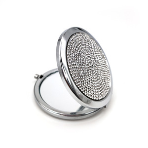 Snelle verzending ronde dubbelzijdige zakspiegel voor make-up, bruiloften, feestjes, compacte reisspiegel OEM - Product Image 6