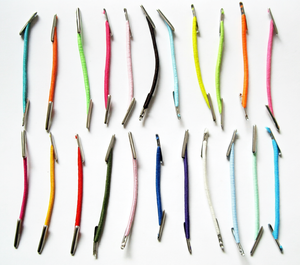Factory Wholesale Colorful Rubber Elastic <b>Band</b> Packaging Drawcord Buckle Iron-Tip Rope Barbed <b>Band</b> Garment Use 7-Day Sample Lead - Product Image 1