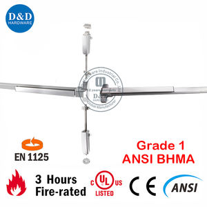 2 נקודות החיפוי חומרת פאניקה עם מכשיר יציאה פניקה מחשמל לדלתות מתכת - Product Image 4