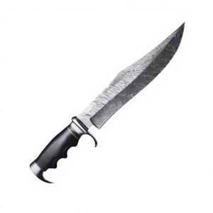 Couteaux Bowie industriels faits à la main, lame en acier Damas, manche en bois, couteau Bowie OEM/ODM avec étui en cuir - Product Image 5