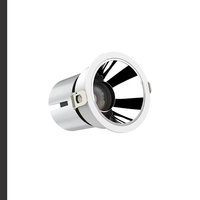 Lampe en aluminium encastrée 10W COB Down Lamp Anti Glare Spots de plafond Grille de fixation Spot LED encastré pour la maison Hôtel