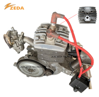 Kit de Motor para Bicicleta a Gasolina, Motor de 2 Tiempos, Pistón de 50 mm, 100 cc, Doble Encendido