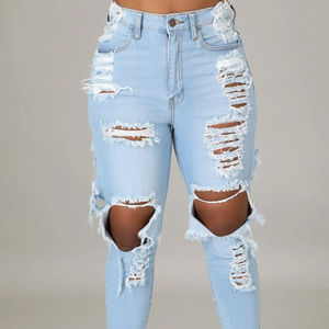 <span class=keywords><strong>Pantalones</strong></span> <span class=keywords><strong>cortos</strong></span> de mezclilla con agujeros <span class=keywords><strong>rotos</strong></span> para mujer, <span class=keywords><strong>pantalones</strong></span> <span class=keywords><strong>cortos</strong></span> de verano con bolsillos con cremallera, <span class=keywords><strong>pantalones</strong></span> <span class=keywords><strong>vaqueros</strong></span> <span class=keywords><strong>cortos</strong></span> de mezclilla rasgados deshilachados para mujer 2024 - Product Image 2