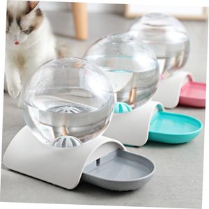 Fontaine à eau pour animaux de compagnie, distributeur automatique d'eau pour chiens et chats, forme ronde, en plastique, non électrique, Zhejiang - Product Image 6