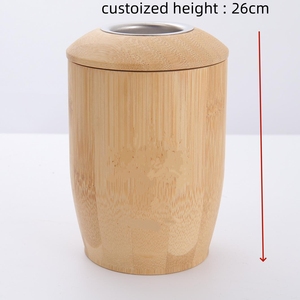 Бамбуковая индивидуальная пепельная урна для животных, кремация, похоронное ремесло, Экологически чистая свеча, 13 см, 16 см, 20 см, 26 см, высота, гроб - Product Image 2