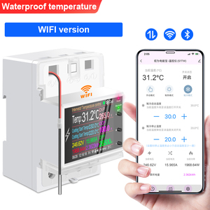 At4ptw Ac 220V 100a Temperatuurregelaar <span class=keywords><strong>Timer</strong></span> Schakelaar Voor Verwarming Koeling Wifi Tuya Din Rail Thermostaat Incubator - Product Image 3