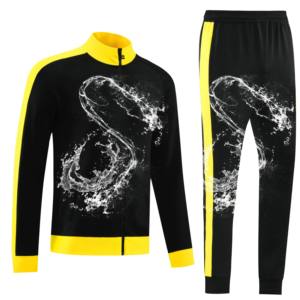 批发半拉链 25 26 号足球球衣运动服训练足球服运动服套装冬季款有袖 - Product Image 1