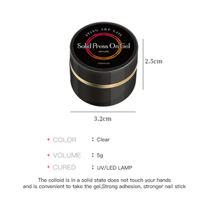 Colle à ongles solide longue durée JTING, gel transparent <span class=keywords><strong>semi</strong></span>-solide pour ongles à presser, 5 ml, gel de liaison super doux, OEM ODM - Product Image 2