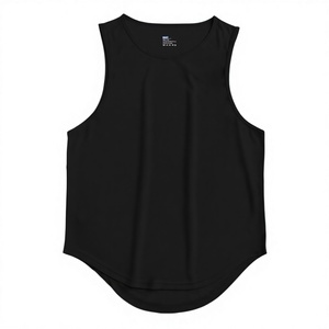 Gilet d'été léger pour <span class=keywords><strong>homme</strong></span>, coupe ample, à manches courtes, sportif, antibactérien, en polyester, pour la course et le fitness, couleur unie - Product Image 1