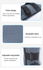 Orthèse de fixation genou-cheville-pied, botte de marche pour immobilisation de la cheville et du pied, pour fractures et entorses - Product Image 4