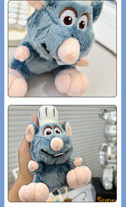 QY <span class=keywords><strong>Ratatouille</strong></span> Muñeco de Peluche Colgante, Lindo Ratón Chef, Llavero, Venta al por Mayor - Product Image 6