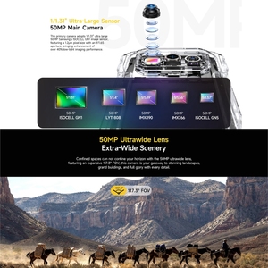 โทรศัพท์มือถือ <span class=keywords><strong>Ulefone</strong></span> <span class=keywords><strong>Armor</strong></span> 27T Pro 5G รุ่นทนทาน พร้อมกล้องถ่ายภาพความร้อน หน่วยความจำ 12GB+256GB แบตเตอรี่ 10600mAh หน้าจอ 6.78 นิ้ว FHD+ 120Hz รองรับชาร์จเร็ว 33W โทรศัพท์มือถือ <span class=keywords><strong>Ulefone</strong></span> รุ่นทนทาน - Product Image 6