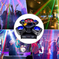 Nouvelle Offre Spéciale Mini tête mobile Led abeille oeil 4 bras faisceau lumière dorée stroboscope RG effet Laser 4 en 1 Disco fête éclairage de scène