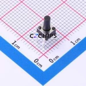 TC-1150DR-8.0H-250 Tactile Switch Through hole Component (THT) Switch Single Pole Single Throw Round Button 2.5N Through Hole - Product Image 1