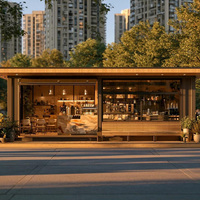Vitrine de comptoir de bar pour boulangerie et café, avec éclairage LED, pour présentation de produits de boulangerie, conception de magasin de café, solution tout-en-un