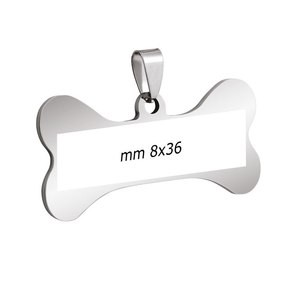 Ornamenti in acciaio piatto 22x44mm - Product Image 2