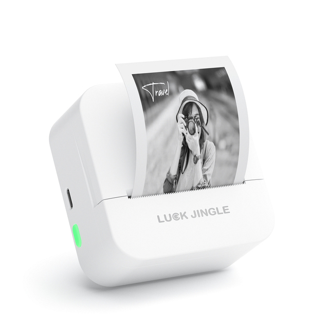 Ultra-clear 56mm Print Width Wireless Printing Small Portable Mini-pocket Ink-free Photo Thermal Printer for Smartphone