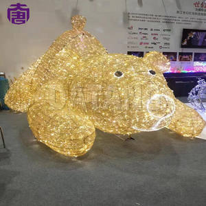 Escultura de oso LED grande para espectáculos de luces navideñas en parques y centros comerciales - Product Image 4