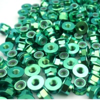 Écrous hexagonaux M8 GR5 en titane à verrouillage automatique en nylon, anti-déchirure, usinage CNC, électroérosion à fil – Vente chaude