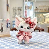 Nouveau Pendentif en Peluche Personnalisé Doux et Mignon Chat Bonbon de Dessin Animé en Polyester, Porte-clés Poupée Tendance Internet, Breloque de Sac Unisexe