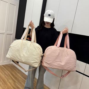 Simple Plain Color Travel Bags Lightweight Luggage Bags Custom Logo Outdoor Fitness <b>Storage</b> Bag - Product Image 1