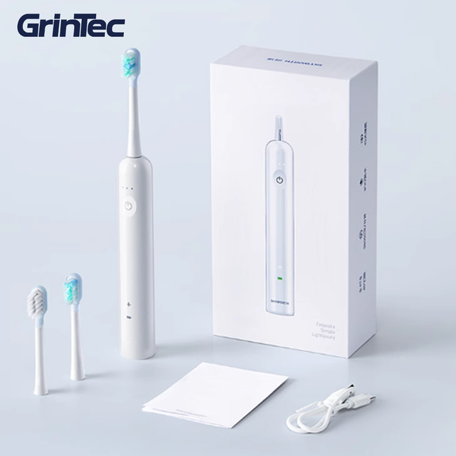 Sonic Electric Toothbrush 38000 VPM 3 Brush Heads IPX7 Waterproof 1200mAh Battery Travel Lock Type C Electric Toothbrush