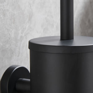 לבן שחור זהב אדום ברונזה סוג גבוה 304 נירוסטה עגול אסלה אביזרים שירותים ניקוי מברשת מחזיק סט קיר - Product Image 4