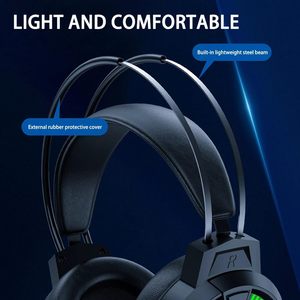Wired <strong>Gaming</strong> <strong>Headset</strong> With Microphone For PS4 PS5 Xbox Series Switch Over-Ear Headphones With Led RGB Light - Product Image 3