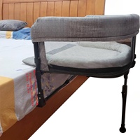 Lit surélevé portable pour chien et chat, à fixer au lit humain, lit d'appoint pour animaux de compagnie, lit de co-dodo pour animaux de compagnie