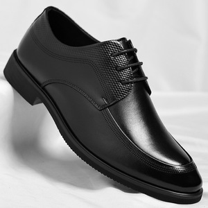 Zapatos de Vestir de Cuero Genuino para Hombre, Talla Grande, Transpirables, Cerrados, Antideslizantes, Resistentes, Cómodos, para Oficina - Product Image 1