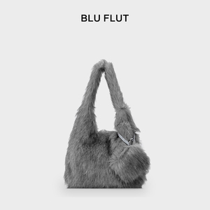 New Korean Fashion High Quality Fluffy Custom Tote <strong>Bag</strong> Handbag Furry Plush Women Purses Winter Soft Fur Shoulder <strong>Bag</strong> for Women - Product Image 4