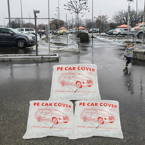 Penutup Mobil Plastik Universal Elastis Transparan Tahan Air Anti Debu Pelindung Mobil Lengkap untuk SUV Produk Plastik - Product Image 2