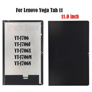 อะไหล่ iParts จอ LCD สำหรับ <span class=keywords><strong>Lenovo</strong></span> Yoga Tab 11 YT-J706F YT-J706X J706N หน้าจอสัมผัสชุดประกอบดิจิไทเซอร์สีดำ - Product Image 2